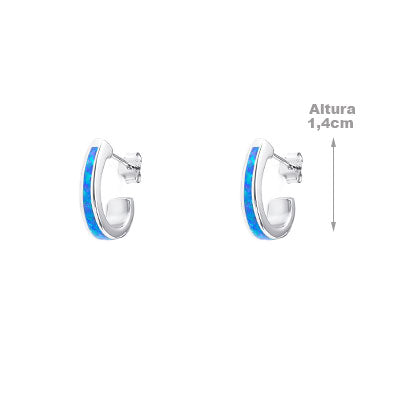 Brinco de Prata com Opala - 66454