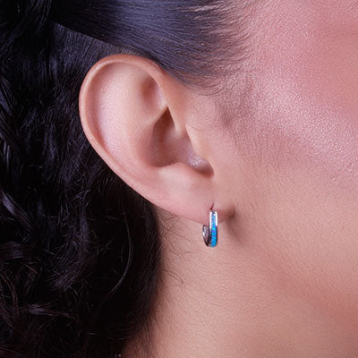 Brinco de Prata com Opala - 66454