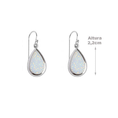 Brinco de Prata com Opala - 66465