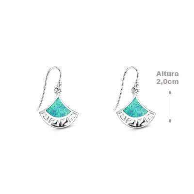 Brinco de Prata com Opala - 66468