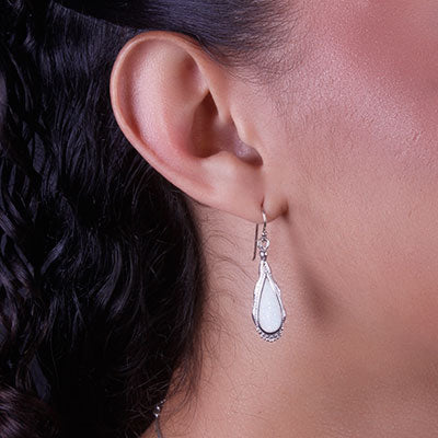 Brinco de Prata com Opala - 66471