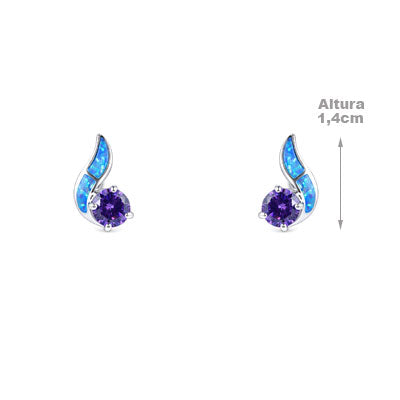 Brinco de Prata com Pedras - 66473