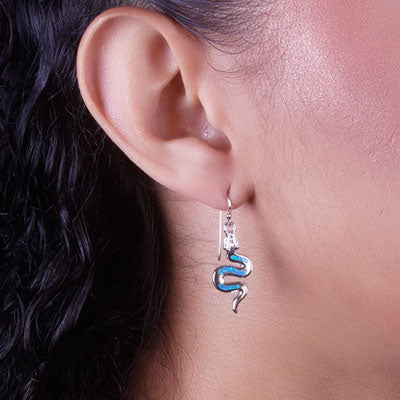 Brinco de Prata com Opala - 66479