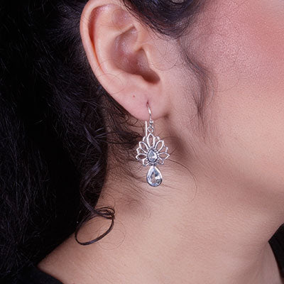 Brinco de Prata com Topázio - 66485