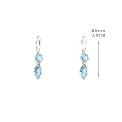 Brinco de Prata com Topázio - 66506