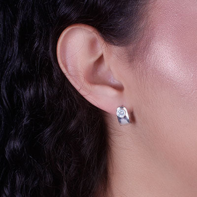 Argola de Prata com Topázio - 66509