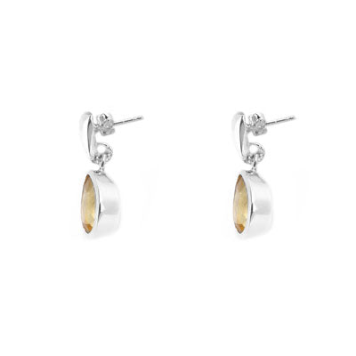 Brinco de Prata com Citrino - 66516