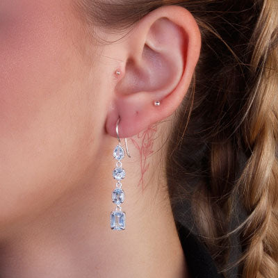 Brinco de Prata com Topázio - 66521