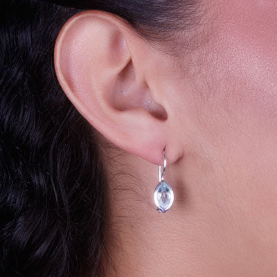 Brinco de Prata com Topázio - 66531