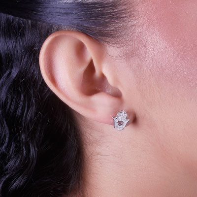 Brinco de Prata Hamsa - 66540