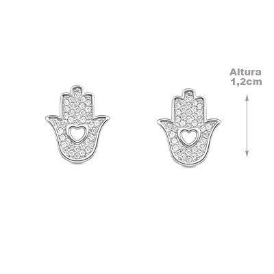 Brinco de Prata Hamsa - 66540
