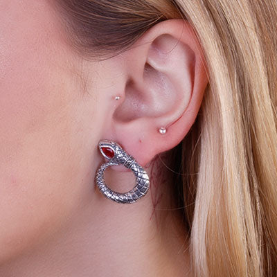 Brinco de Prata Serpente/Cobra - 66542