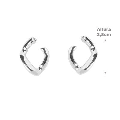 Brinco de Prata Liso - 66544