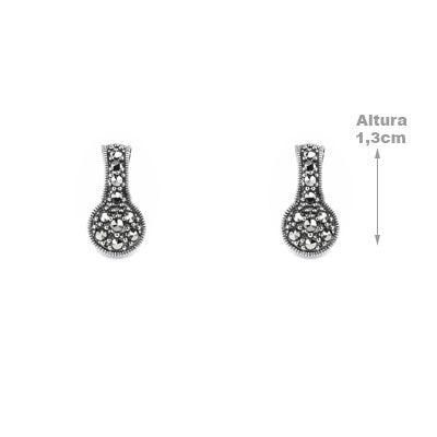 Brinco de Prata com Marcassitas - 66555