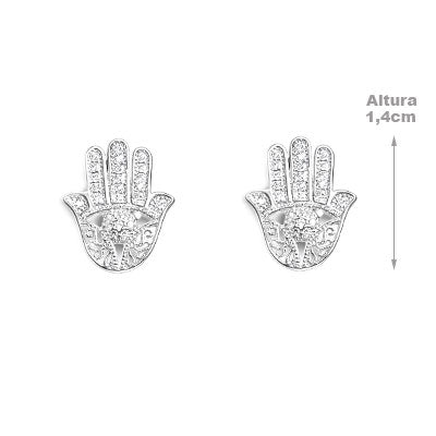 Brinco de Prata Hamsa - 66564