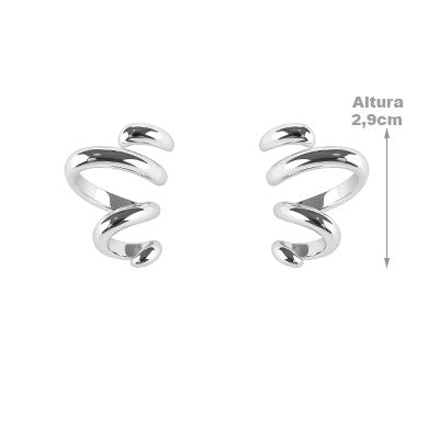 Brinco de Prata Liso - 66575