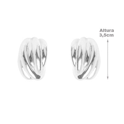 Brinco de Prata Trabalhada - 66577