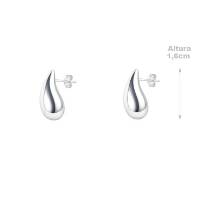 Brinco de Prata Liso - 66579