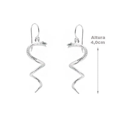 Brinco de Prata Serpente/Cobra - 66594