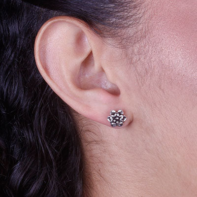 Brinco de Prata Flor - 66596
