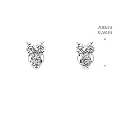 Brinco de Prata Coruja - 66600