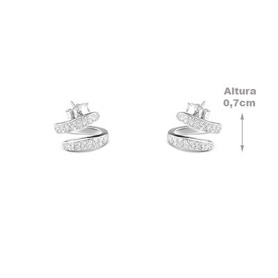 Brinco de Prata com Zircônia - 66602