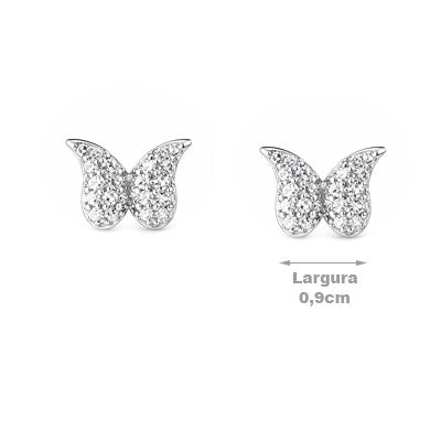 Brinco de Prata Asas - 66603