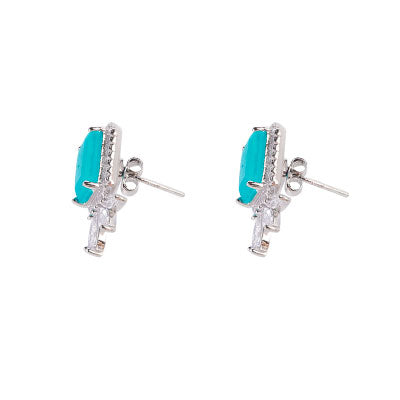 Brinco de Prata com Pedras - 66618