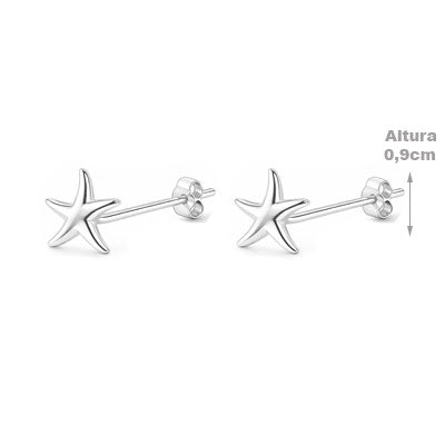 Brinco de Prata Estrela do Mar - 66619