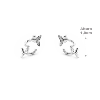 Brinco de Prata Rabo de Baleia - 66628