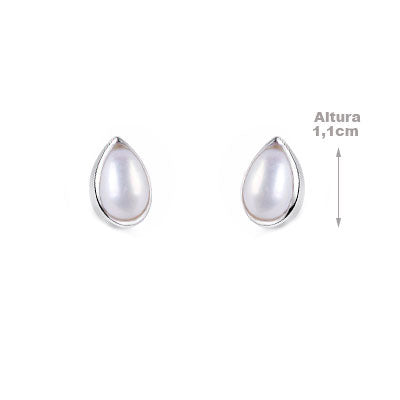 Brinco de Prata com Pérola - 66637
