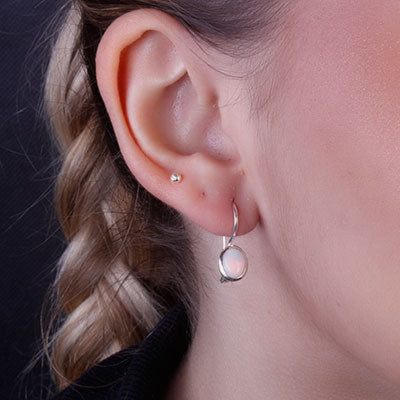 Brinco de Prata com Opala - 66645