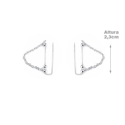 Brinco de Prata Contorno de Orelha (Ear Cuff) - 66653