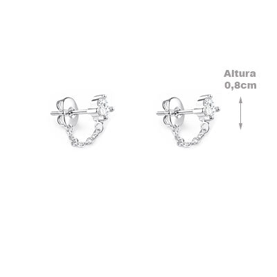 Brinco de Prata Flor - 66656