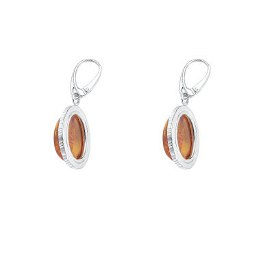 Brinco de Prata com Âmbar - 66671