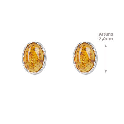 Brinco de Prata com Âmbar - 66672