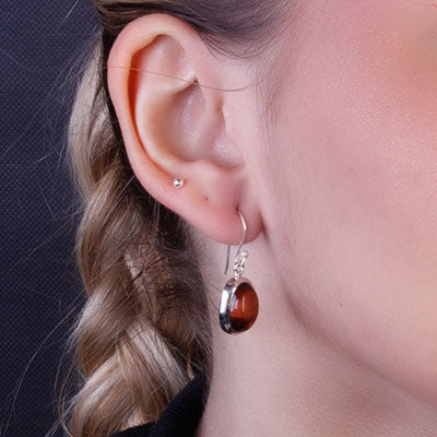 Brinco de Prata com Olho de Boi - 66716