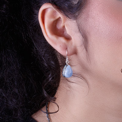 Brinco de Prata com Larimar - 66718