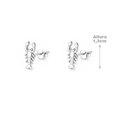 Brinco de Prata Lagosta - 66719