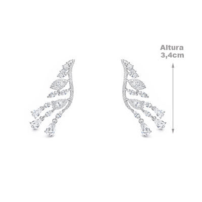 Brinco de Prata Contorno de Orelha (Ear Cuff) - 66725