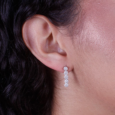 Brinco de Prata Flor - 66728