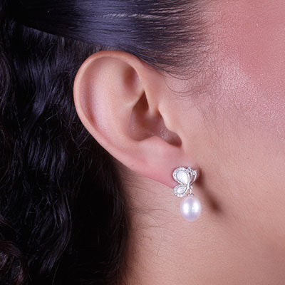 Brinco de Prata Borboleta - 66736