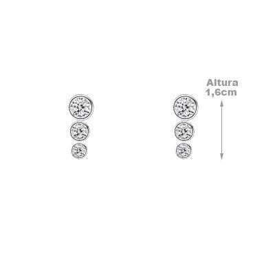 Brinco de Prata com Zircônia - 66759