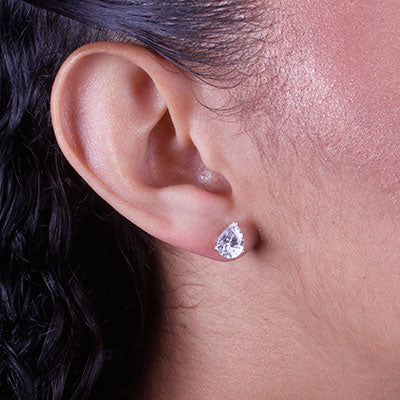 Brinco de Prata com Zircônia - 66762