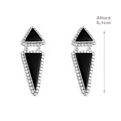 Brinco de Prata com Ágata - 66771