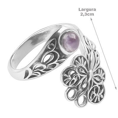 Anel de Prata com Pedra da Lua- 66801