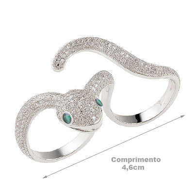 Anel de Prata Serpente/Cobra - 66806