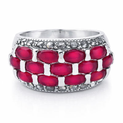 Anel de Prata com Pedras - 66808