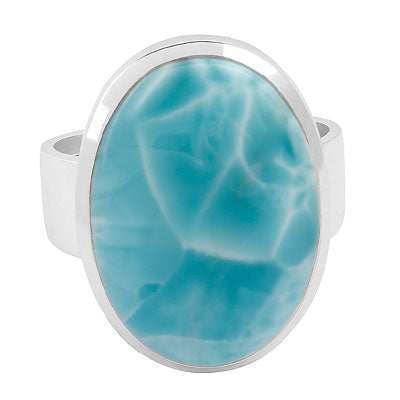 Anel de Prata com Larimar - 66811