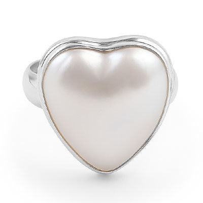 Anel de Prata Coração - 66812